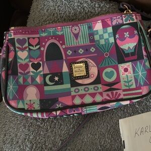 NWOT - Disney Dooney & Bourke Crossbody Pouchette - It's a Small World